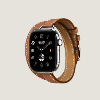 Series 12 case & Band Apple Watch Hermès Double Tour 42 mm